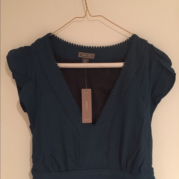 Point Sur V-Neck Ruffle J.Crew Dress - Picture 4 of 6